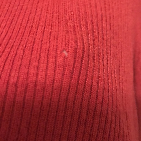 Ted Baker Albaai Scalloped Mock Neck Sweater In Dark Orange / Rust Brown Red - Picture 4 of 10